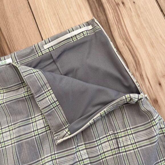 New IZOD Preppy Plaid Pleated Mini Tennis Skirt Skort Shorts FXG Golf Size 4 - Picture 8 of 9